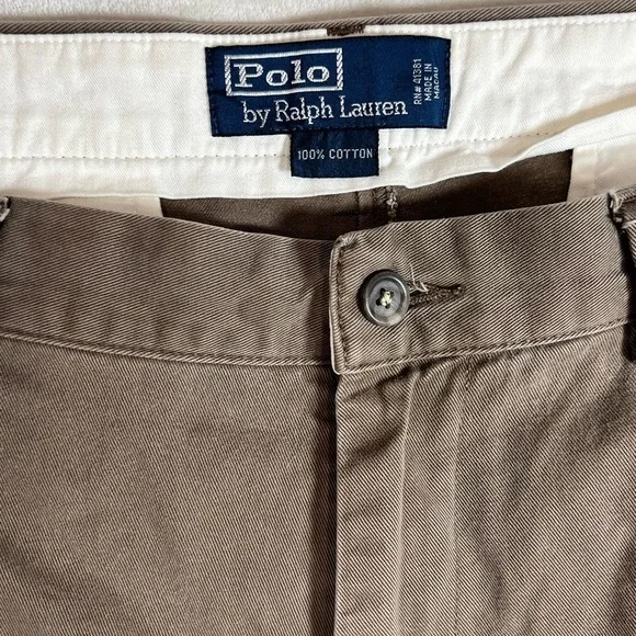 Polo Ralph Lauren 38W 31L Classic Men's Tan Chinos - Picture 3 of 10